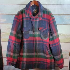 Woolrich Vintage Men's Multicolor Plaid Wool Jacket